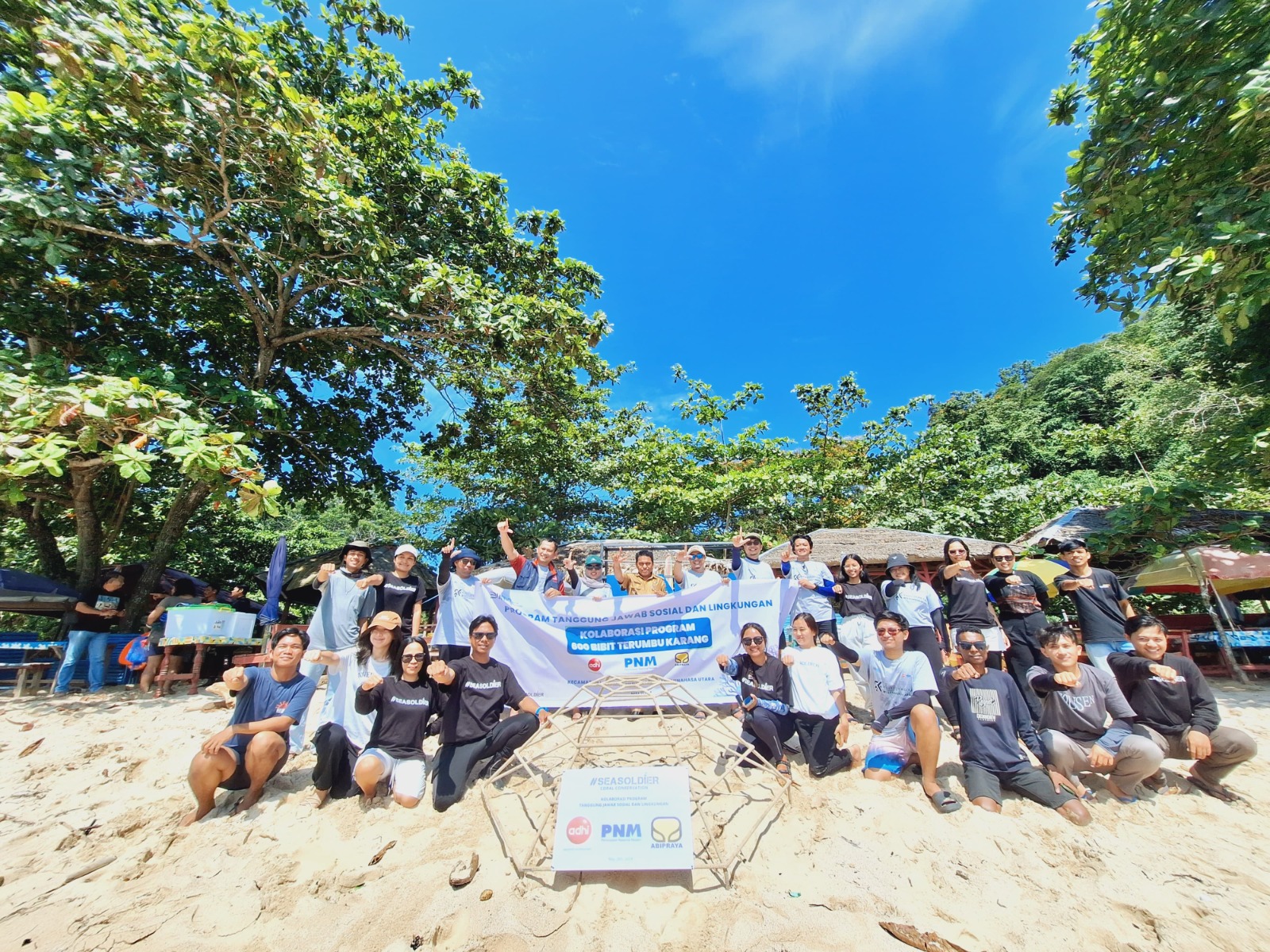  Bersama BUMN Lainnya, Brantas Abipraya Gelar Pelatihan dan Pelestarian Terumbu Karang