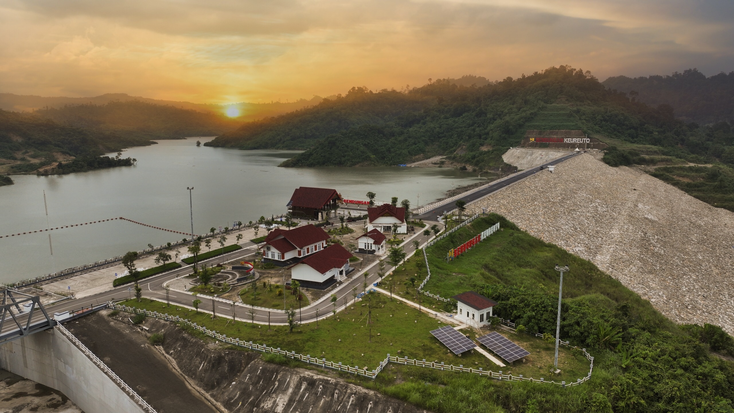 Bendungan Keureuto di Aceh Utara yang dibangun Brantas Abipraya
