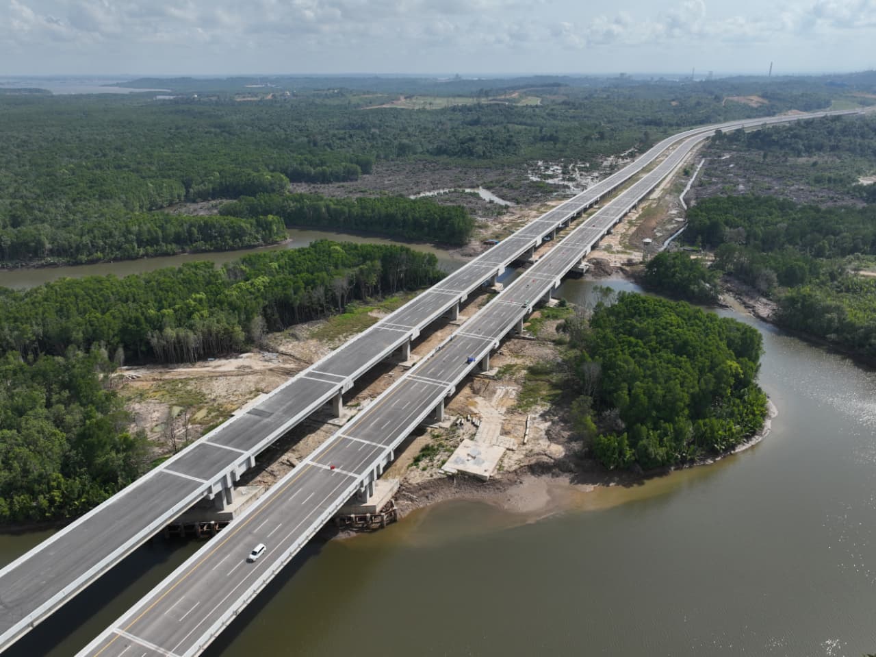 Jalur Lingkar Sepaku Tahap 2 di kawasan Ibu Kota Nusantara (IKN)