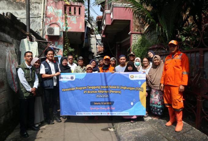 PT Brantas Abipraya melaksanakan program Abipraya Sehat berupa peningkatan Sanitasi Total Berbasis Masyarakat (STBM) yang berlokasi di Kelurahan Cipinang Cempedak, Kecamatan Jatinegara, Jakarta Timur.